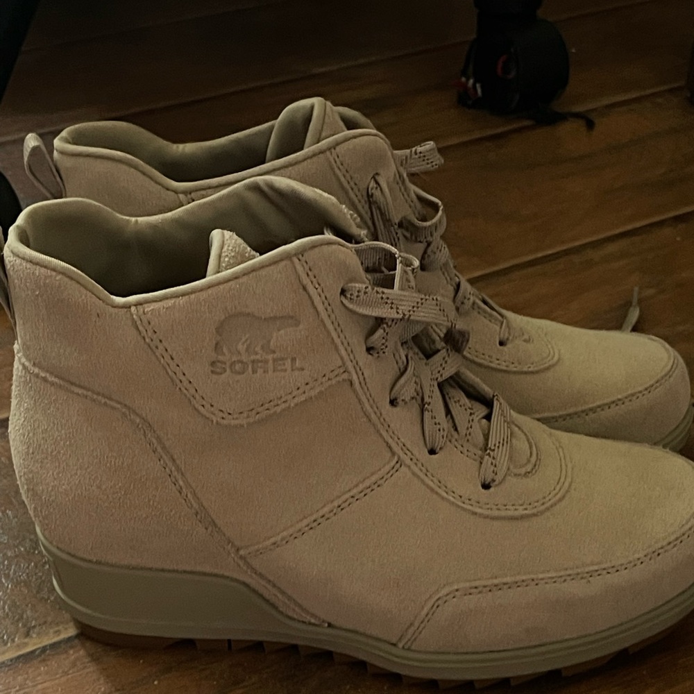 Sneaker boot wedge. Never worn!